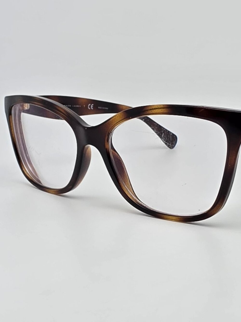Ralph by Ralph Lauren RA7088 1378 Shiny Dark Havana Cat Eye Eyeglasses Frame